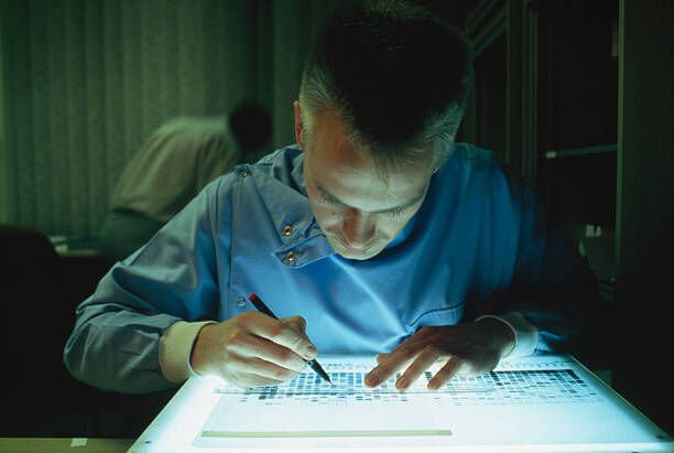 A forensic scientist carries out genetic fingerprinting by creating a profile of the subject