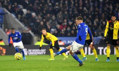 Leicester Displace Man City At The Top OF EPL Table After 2-0 Defeat Of Watford