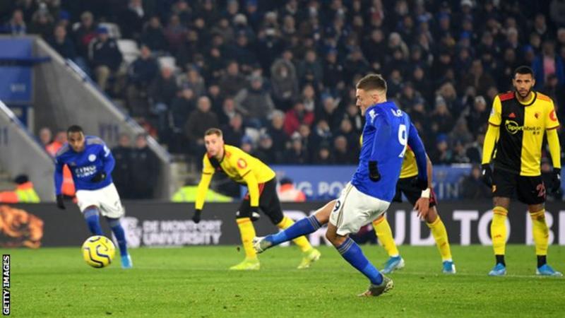 Leicester Displace Man City At The Top OF EPL Table After 2-0 Defeat Of Watford