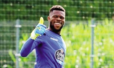 Super Eagles Goalkeeper, Francis Uzoho And Wife Welcome Baby Boy