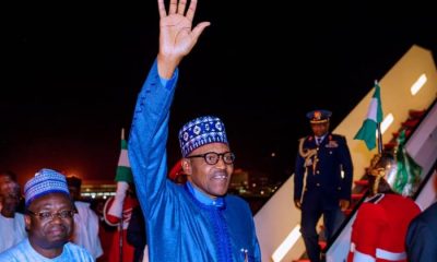 Buhari Returns To Nigeria From UK Summit