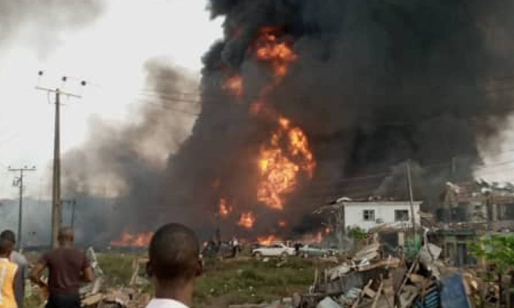 BREAKING: Two More Bodies Recovered From Lagos Explosion Site