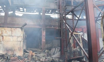 Fire razes popular Oba Market in Benin City, the Edo State capital.