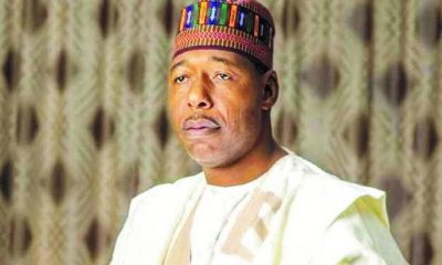 BREAKING: Boko Haram Attacks Convoy Of Borno Governor, Zulum, In Baga