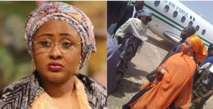 President Buhari’s Wife, Aisha, Daughter, Hanan, Co-Travellers Escape Air Crash On Their Way From Dubai