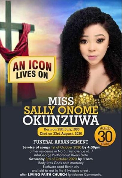 Sally Onome Okunzuwa Buried