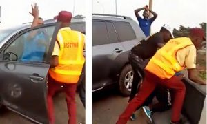 Motorist Knocks Police Officer Into Canal In Lagos