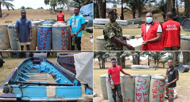 Four Suspected Illegal Petroleum Dealers Handed Over To EFCC In Uyo