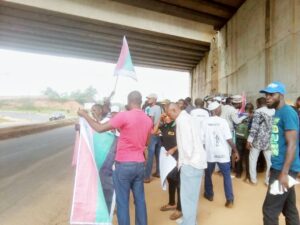 BREAKING: Yoruba Nation Agitators Hold Rally In Osogbo Despite Police Disruption