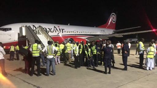 JUST IN: Emir Of Kano, Passengers Escape Death As Abuja-Bound Max Air Develops Engine Failure After Take-Off