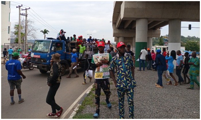 BREAKING: Yoruba Nation Agitators Hold Rally In Ekiti