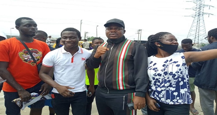 BREAKING: Mr Macaroni Joins #June12Protesters In Lagos