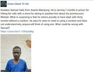 See Man Who Has Slept With Thirty Women Without Condom