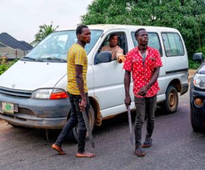 Drama As Sanwo-Olu Security Nabs Weapon-Wielding Thugs In Lagos traffic [Photos]