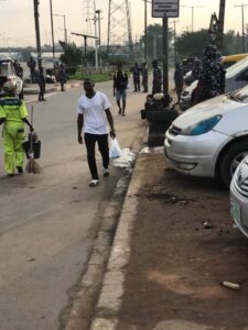 [PHOTOS] Armed Policemen Takes Over Ojota, Ahead Of Scheduled Yoruba Nation Rally