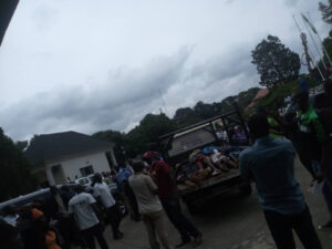 Irate Youths Storm Plateau House Of Assembly With Truck Of Dead Bodies