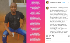 Ex-BBNaija Star Princess Says She's Facing Death Threats From Brother