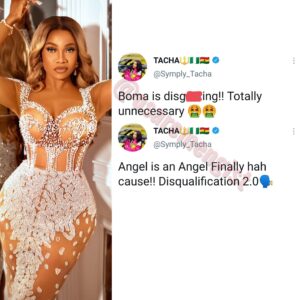 Ex BBNaija Star Tacha Takes Side With Angel Against Boma