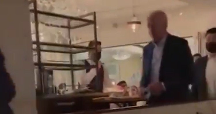 Bidens Caught Violating COVID-19 Protocol at a Restaurant