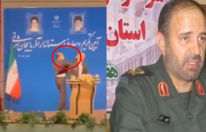 VIDEO: Moment Iranian Governor Got Slapped During Public Speech