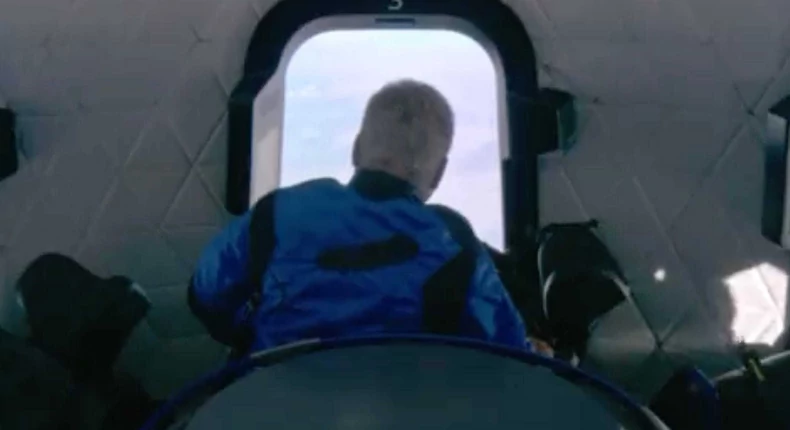 Watch Video From Blue Origin’s Spaceship of William Shatner Gazing at Earth