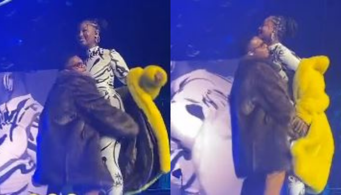 London concert: Fans clash as Wizkid attempts to lift Tems on stage