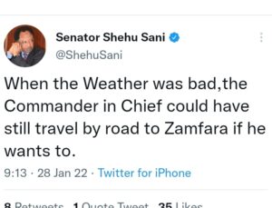 Shehu Sani Taunts Buhari