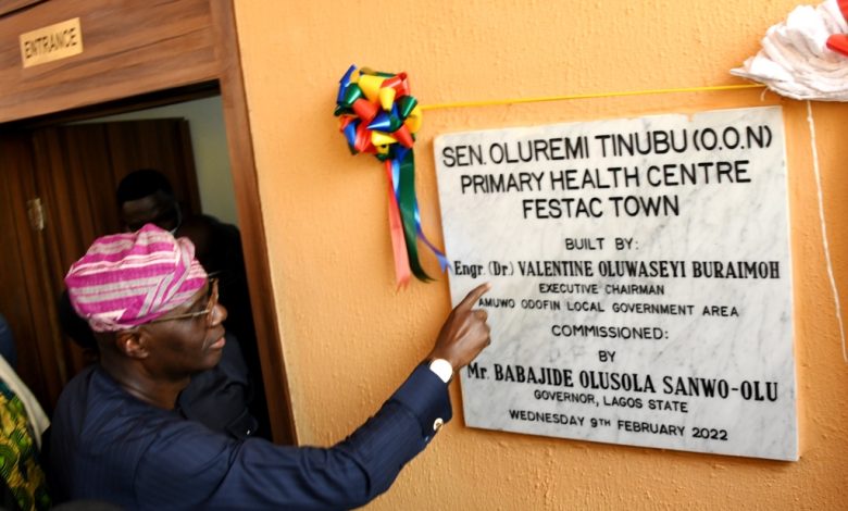 Sanwo-Olu Pays Working Visit To Amuwo Odofin, Commissions New Health Care Facility