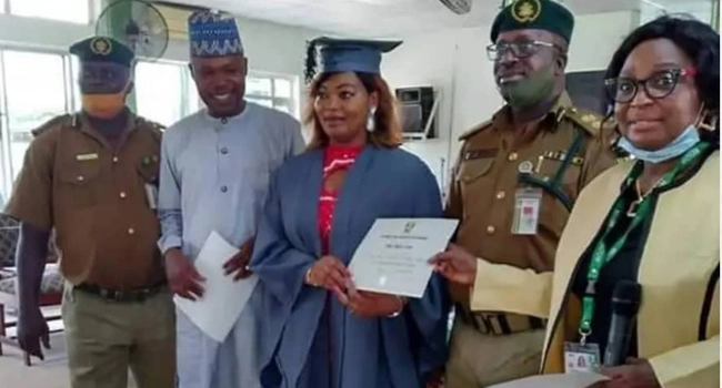 Female Inmate Emerges Best Graduating Student