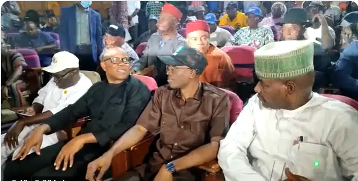 Peter Obi Meets NLC Leaders