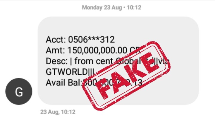 Fake Bank Transaction