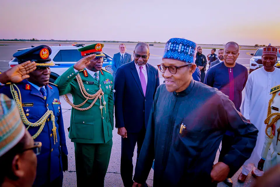 Buhari Arrives New York