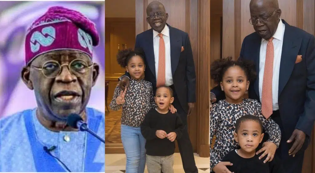 Tinubu and his grand children