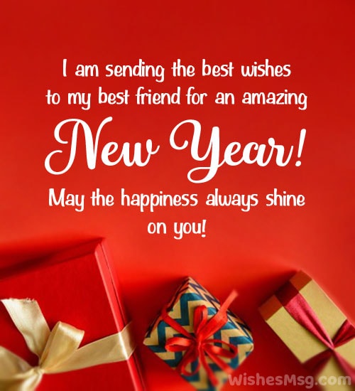 happy new year wishes for best friend