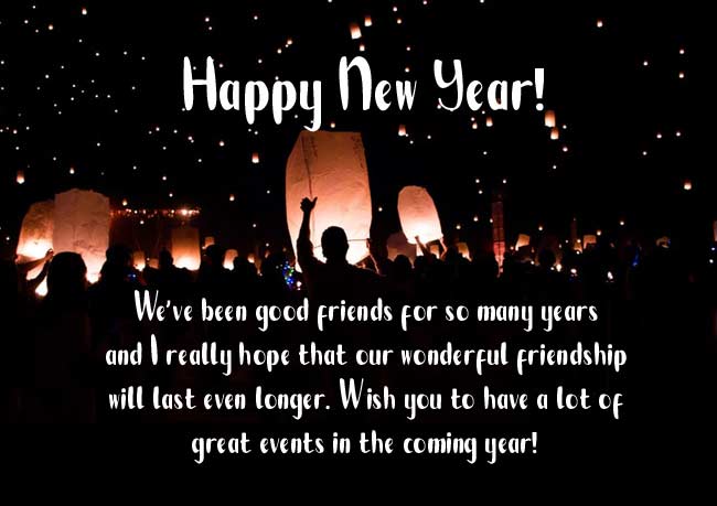 Happy New Year Wishes For Friends