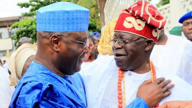 PDP presidential candidate, Atiku Abubakar and APC presidential candidate, Bola Tinubu