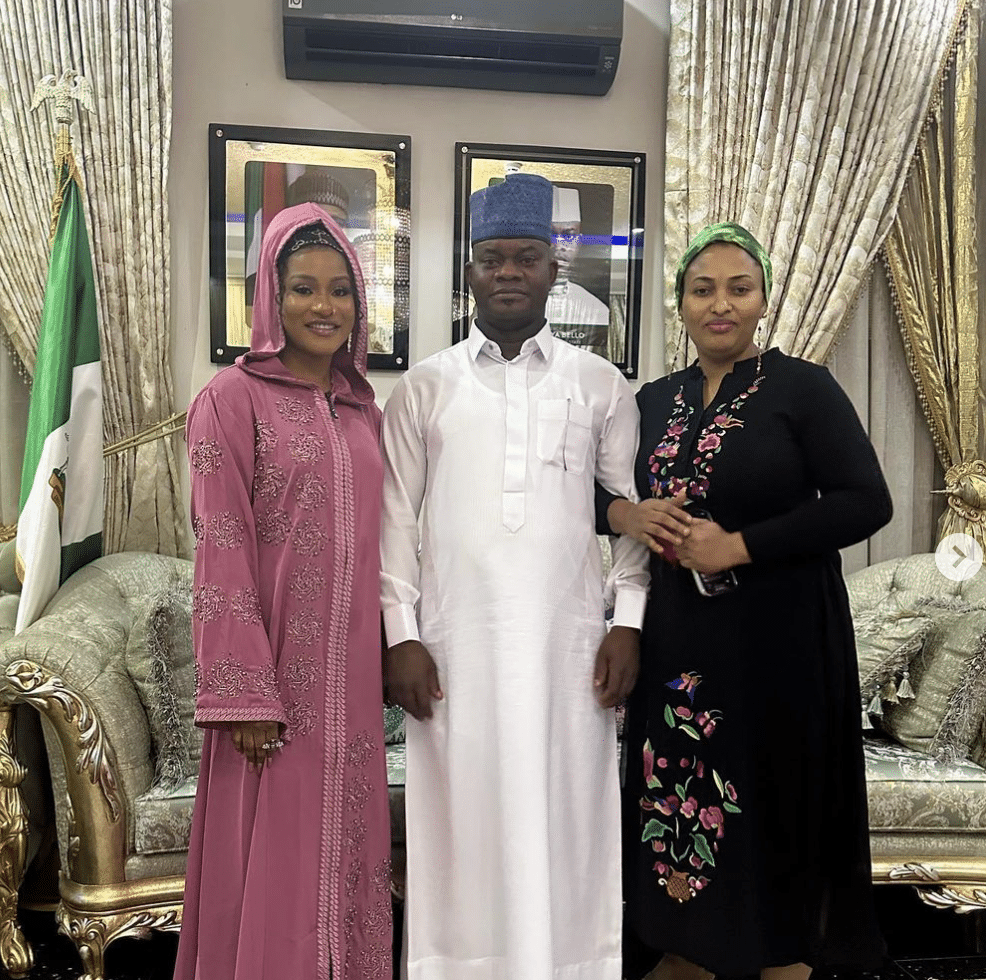 Phyna Levels Up Her Network, Meets Kogi Governor, Yahaya Bello