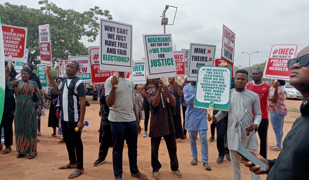 2023 Elections: Fresh Protest Takes Over Nigeria's Capital