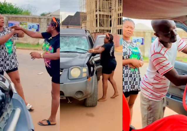 Nollywood Actresses Ruby Ojiakor, Sarraphina Amaechi Stage Roadside Drama