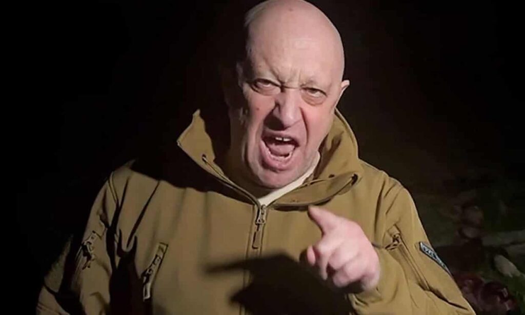 A still from a video shows Yevgeny Prigozhin, the Wagner founder, angrily addressing the Russian army's leaders while standing in front of bodies he said were fallen Wagner fighters at an undisclosed location. (Photo: TELEGRAM/@concordgroup_official/AFP/Getty Images)