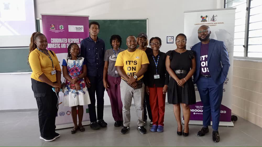 Lagos DSVA officials with Pan Atlantic University students