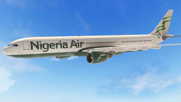 A model of a Nigerian Air aircraft