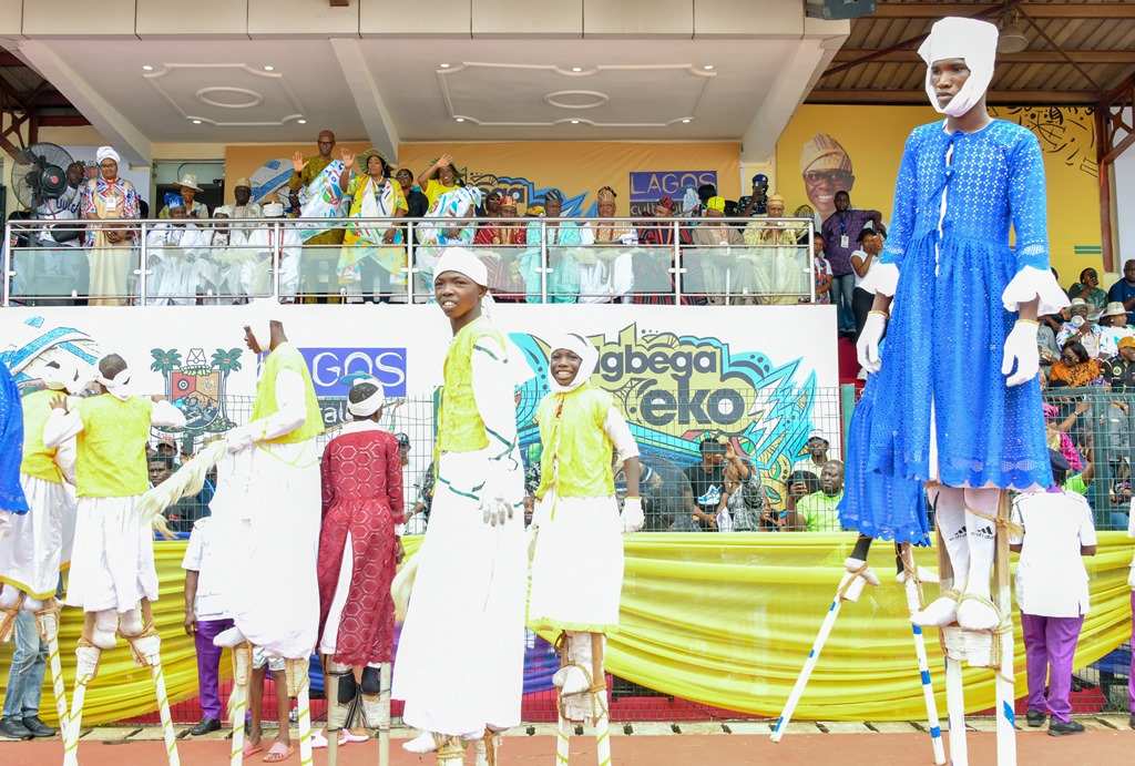 Scenes at the Lagos Cultural Extravaganza organised to celebrate Governor Sanwo-Olu's second term inauguration