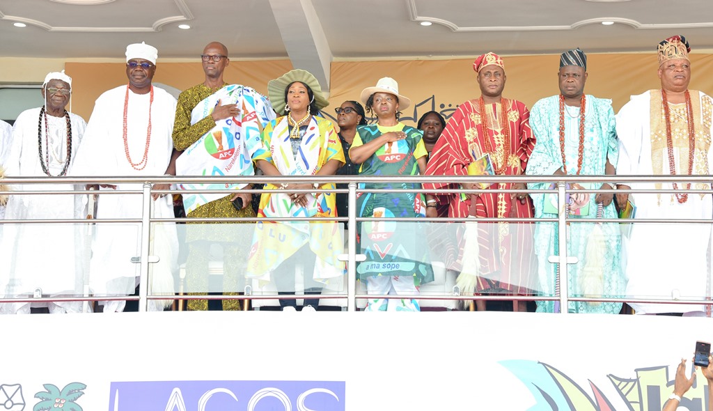 Dignitaries at the Lagos Cultural Extravaganza organised to celebrate Governor Sanwo-Olu's second term inauguration