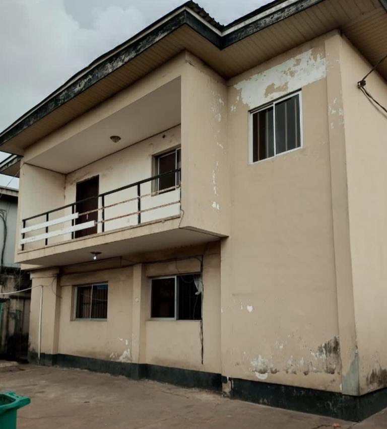 The house hosting the busted meth lab in Ikeja, Lagos