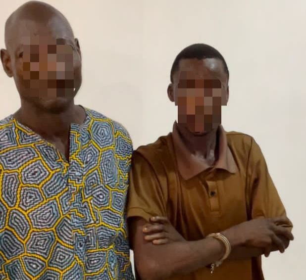 L-R: Suspected cultist, Wasiu Opeyemi and welder, Aliu Tijani