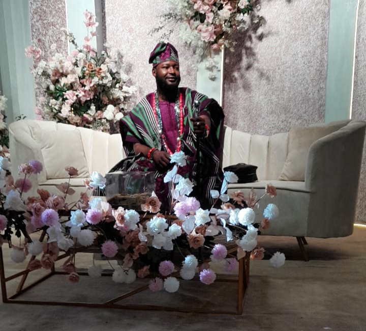 The groom, Opeyemi Ogundeyi