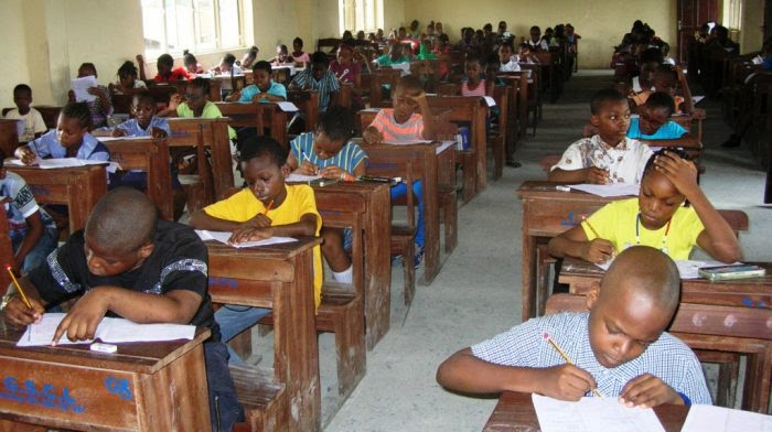 File photo: Primary school students attempting common entrance examination into secondary schools