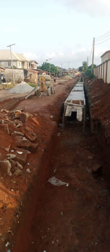 Drainage construction in Epe Constituency 1 being facilitated by Hon. Abiodun Tobun