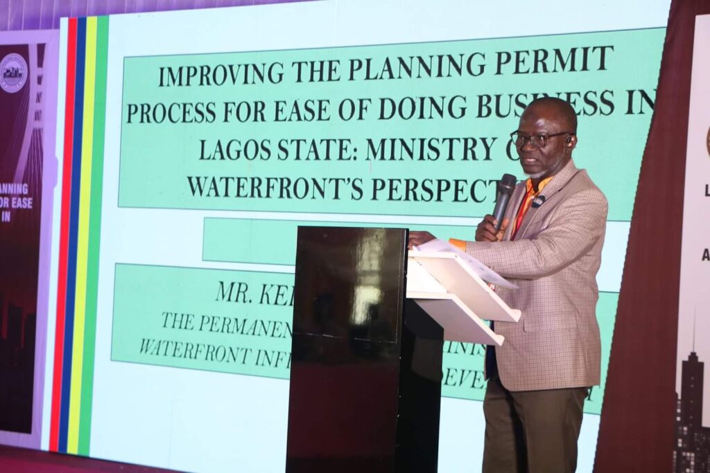 Permanent Secretary, Lagos State Ministry of Waterfront Infrastructure Development Mr. Kehinde Gbajumo